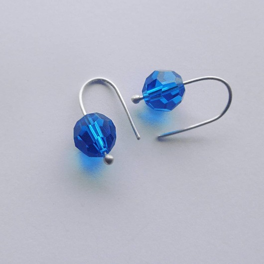 kolczyki z kamieniami Kolczyki OKRĄG