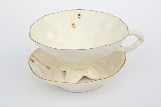 Porcelanowa filiżanka ze złotem - Paper Cup XXXXXXKina Gorska