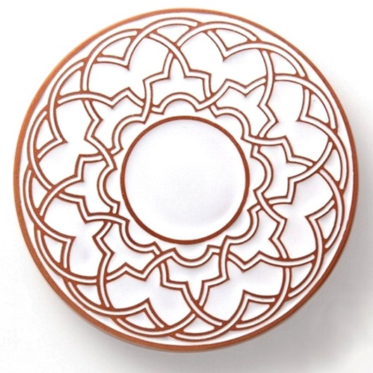 podkładki do kuchni Podstawka GEOMETRYCZNA biała