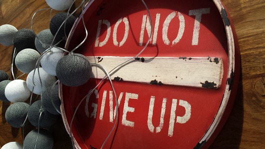 Dekoracja ścienna prezent vintage Do not Give up Home Design