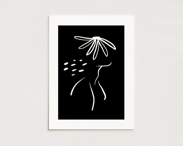 plakaty Portrait  02/ Oryginalna grafika / poster print / plakat