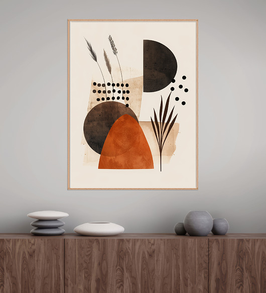 plakaty Geometria natury - Plakat, druk - Minimalizm, Boho, Loft #134