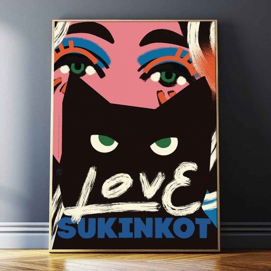 plakaty Plakat "love sukinkot"