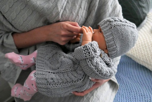 Miękki sweterek z czapeczką. Dla 12570174 A N T