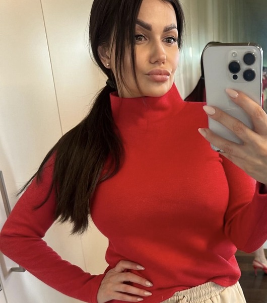 swetry damskie  Kaszmirowy sweterek z naturalnej dzianiny