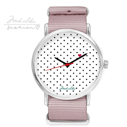 Love Dots - szary - Zegarek Makaliboo Makaliboo