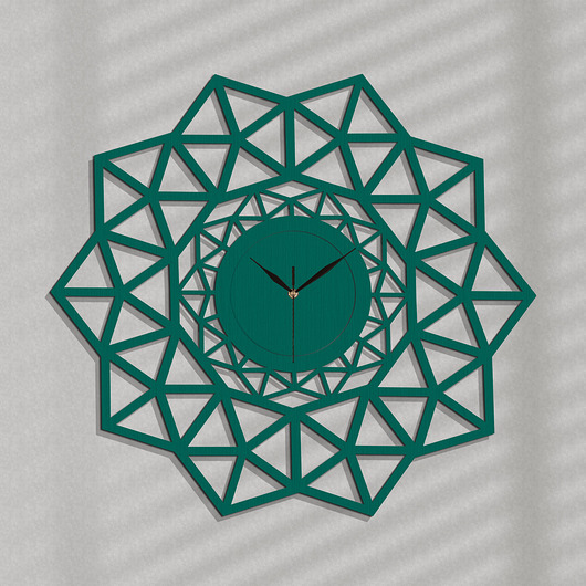 Dekoracyjny zegar ażurowy, geometryczny 60 cm  ORNAMENTI