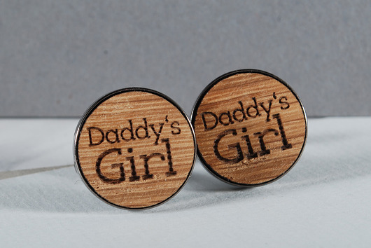 DADDY'S - drewniane spinki mankietowe w pudełku MOODFORWOOD Studio
