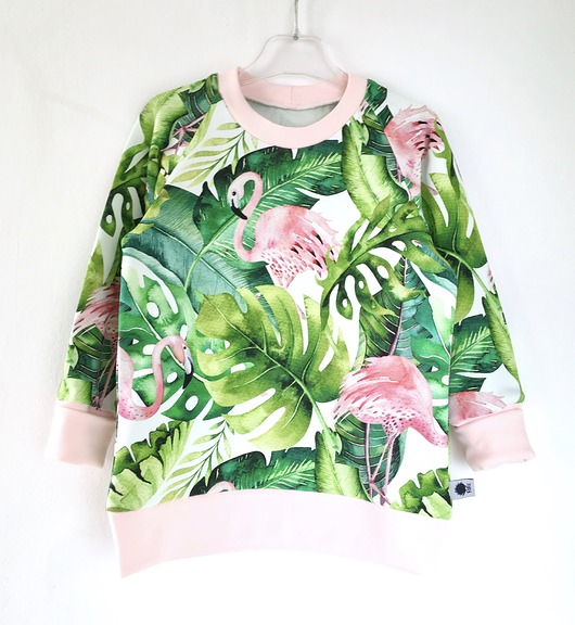 Bluza rosnąca - Flamingi FuFu Handmade