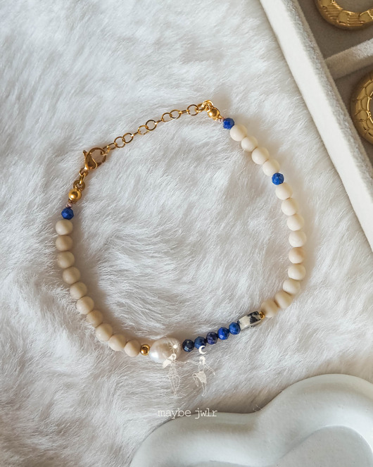 bransoletki z kamieni naturalnych Bransoletka z kamieni rzecznych