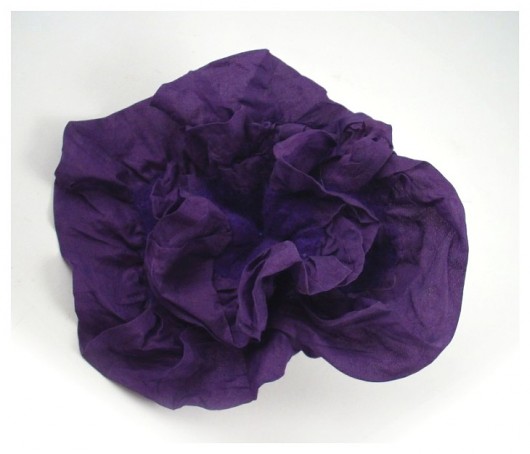 Jedwabnofilcowa Broszka -  Amethyst filcant