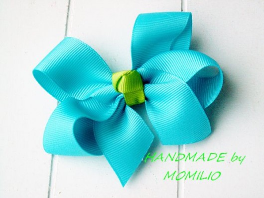 Momilio big bow turquoise  Momilio