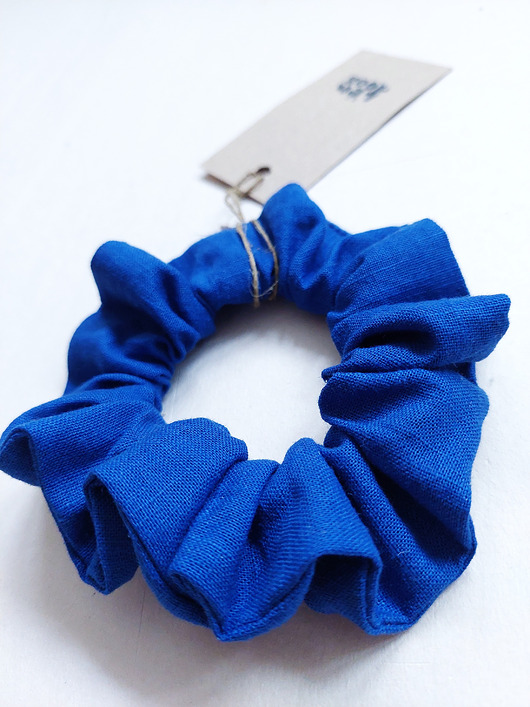 gumki do włosów 100% len, gumka do włosów, chaber