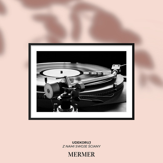 Gramofon na Winyle,Plakat mermer