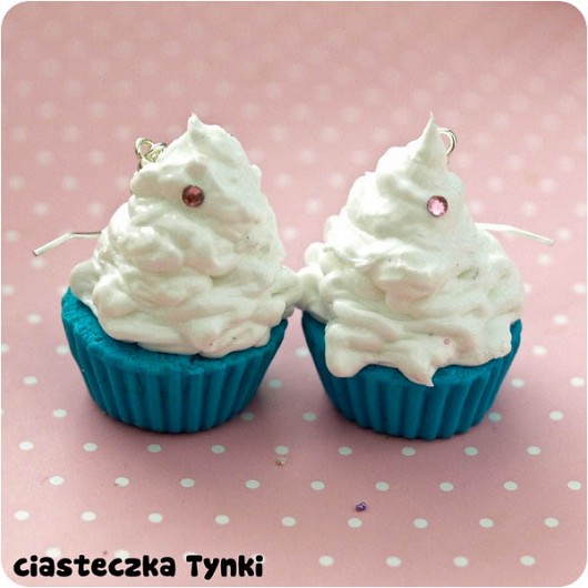 kolczyki babeczki ciasteczkatynki