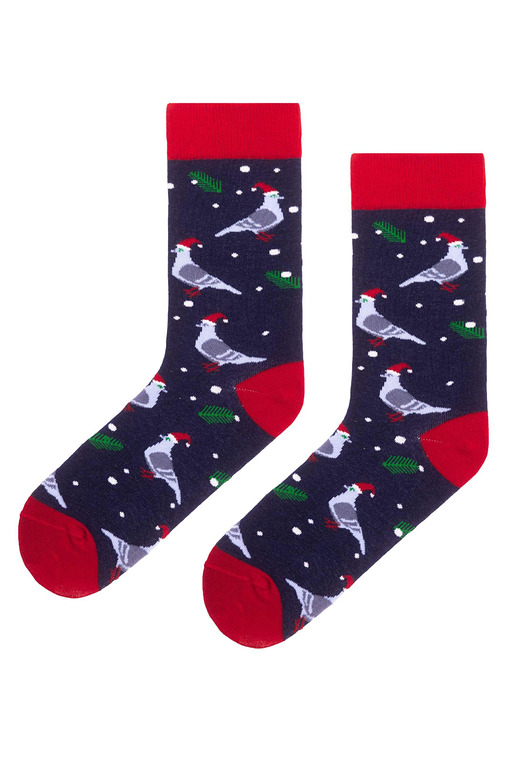 skarpetki męskie Skarpetki Gołębie Święta kolorowe skarpetki we wzory Kabak