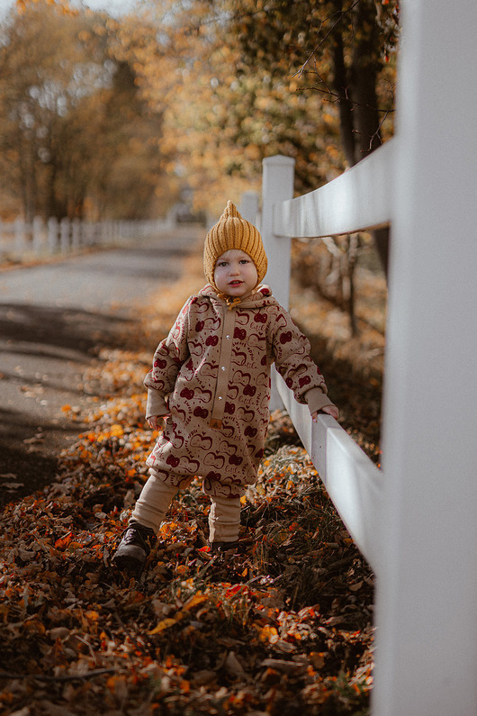 kombinezony dla niemowlaka Kombinezon Uszaty Jabłuszka na Kakałku