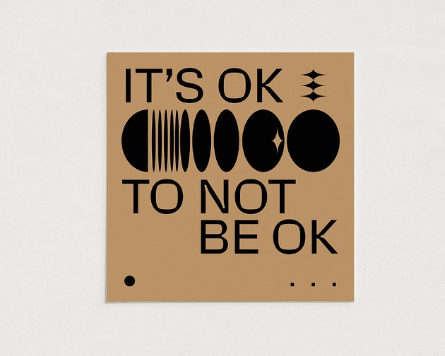 plakaty It's ok / Oryginalna grafika / poster print / plakat
