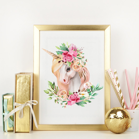 PLAKAT, OBRAZEK Jednorożec unicorn nr.3 Dekoracjan