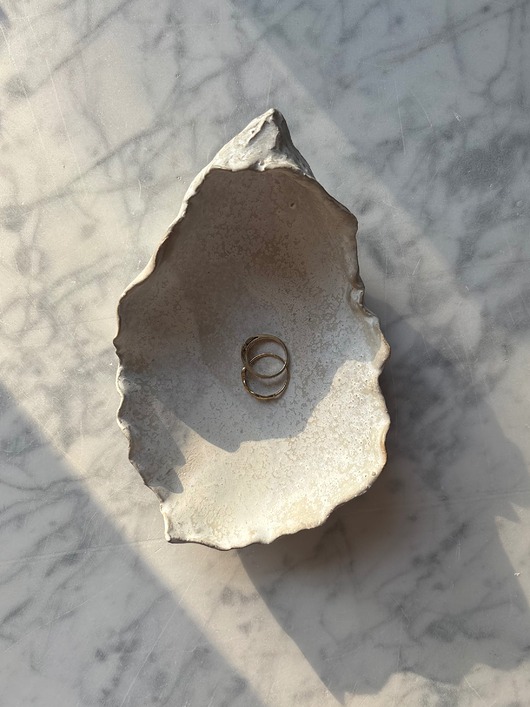 pojemniki na biżuterię Ceramiczna Ostryga Muszelka z Perłą na Biżuterię Perłowa