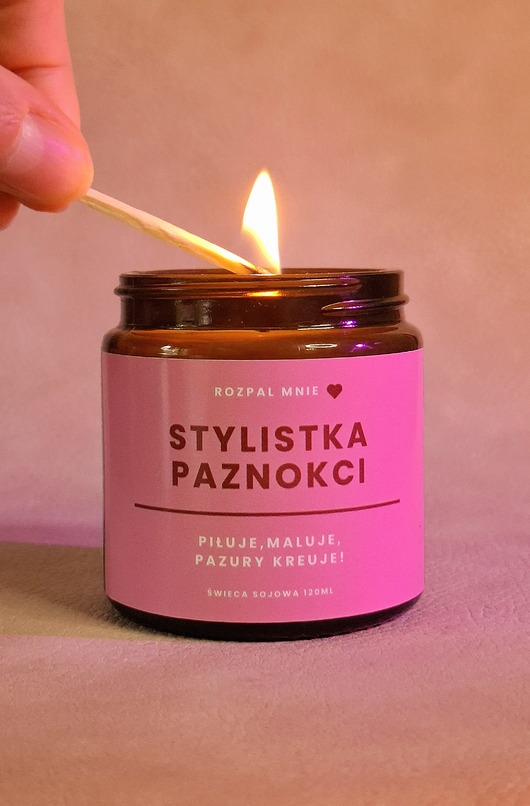 świece zapachowe Świeczka sojowa Stylistka Paznokci