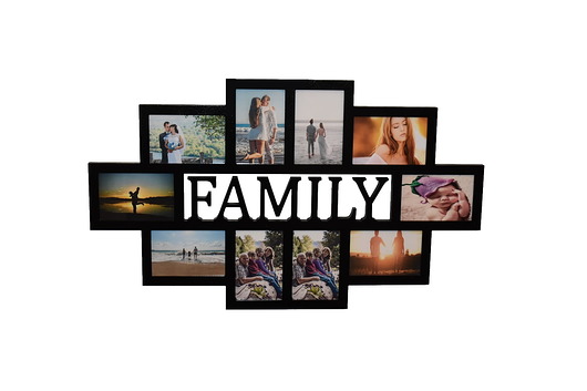 ramki na zdjęcia Multirama ramka na zdjęcia Family mdf 10 zdjęć