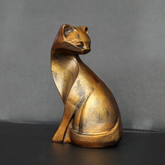 figurki i rzeźby Rzeźba rudy kot Marcel wys. 13,5 cm
