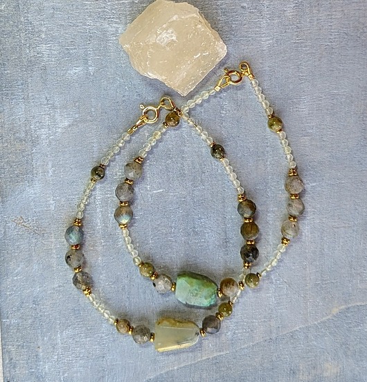 bransoletki złote Bransoletka z chryzoprazem