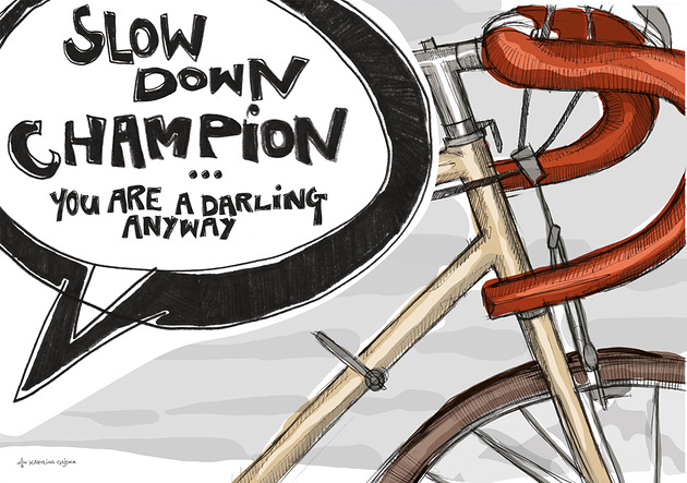 grafiki i ilustracje Slow down Champion