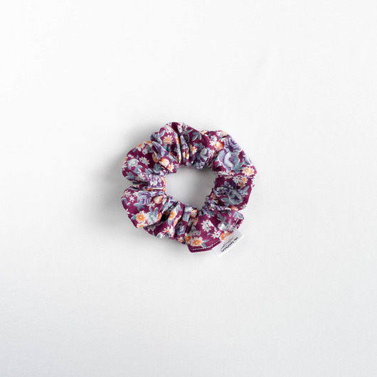 gumki do włosów Scrunchie PURPLE FLOWERS