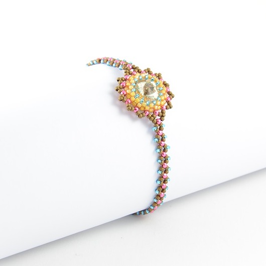 bransoletki - inne Crystal molecule silk
