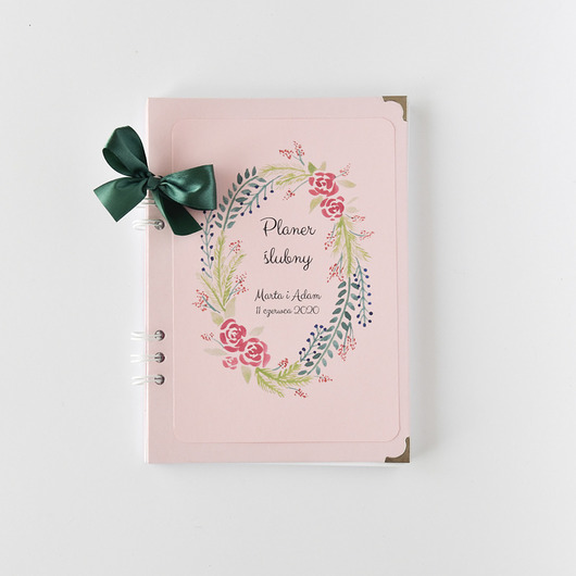 Planer ślubny organizer terminarz planner wianek Papiernik