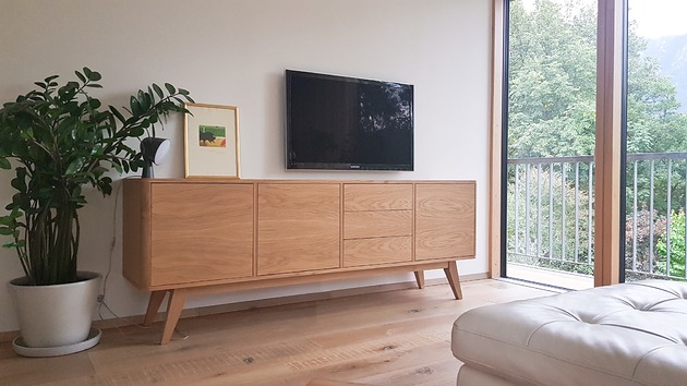 komody i szafki Komoda Bufetowa "XL" Niska / Komoda pod telewizor / Sideboard / 200cm