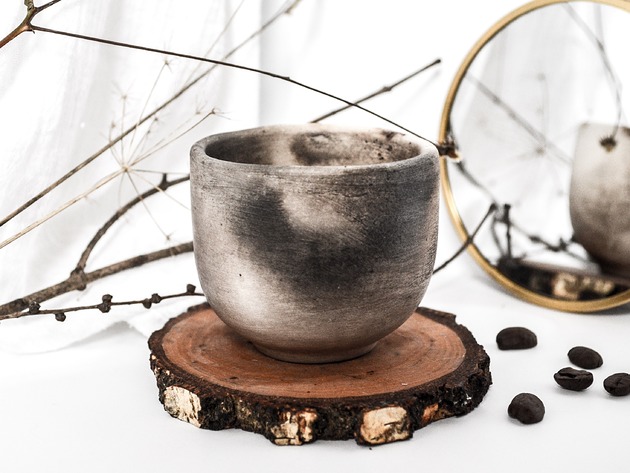 filiżanki Ceramiczna unikatowa, rustykalna  Czarka / Filiżanka do espresso 120 ml