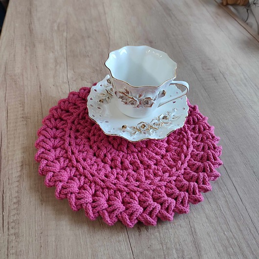 podkładki do kuchni Podkładka pod kubki ze sznurka 26cm