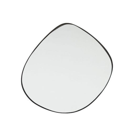Kopnięte lustro 71 cm czarna stalowa rama Home Design