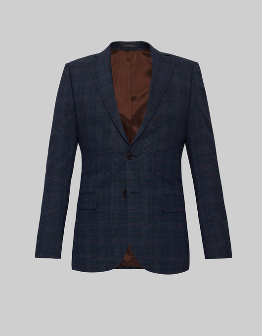 marynarki męskie Marynarka do zestawu carlopoli granatowy slim fit