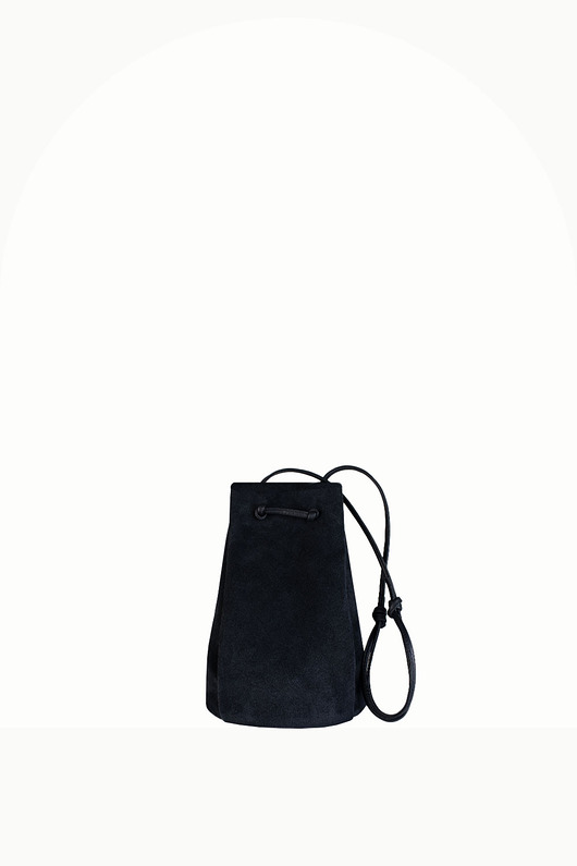 torebki mini Mini worek "Retro" no. 1, czarny zamsz