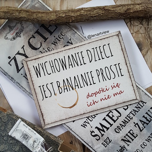 Tabliczka z tekstem,napisem,cytatem LV Home