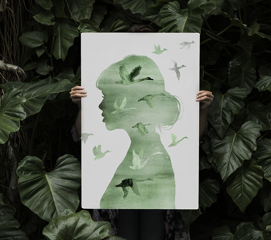 plakaty Plakat Kobieta  50x70 cm
