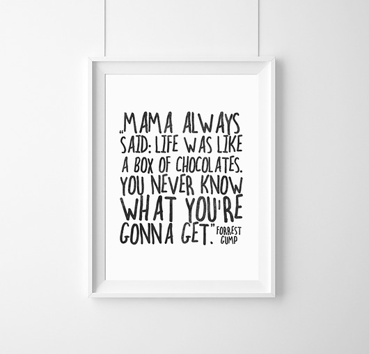 plakaty Plakat Forrest Gump-life was like a box...A2