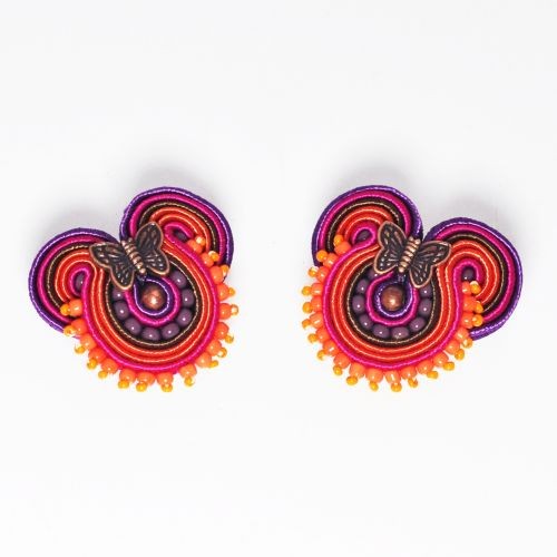 kolczyki soutache Sutaszowe kolczyki MARIPOSA2