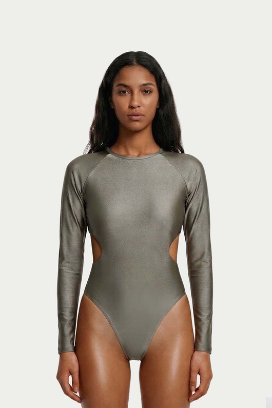 stroje kąpielowe i kostiumy kąpielowe damskie Temara Swim & Surf Suit Golden Olive Kostium jednoczęściowy