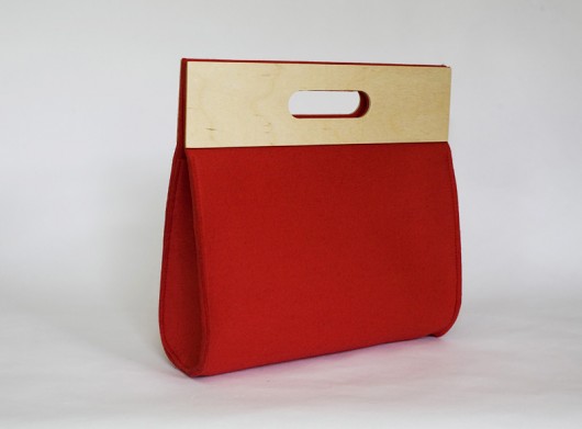 Big Felt Bag Red moo studio