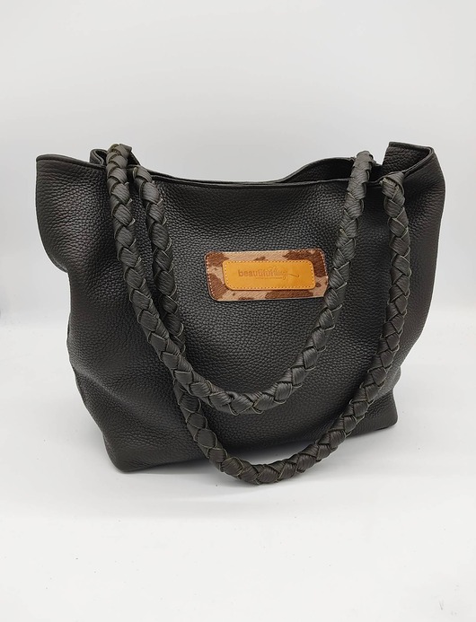 torby na ramię Skórzana torebka shopper - Sara