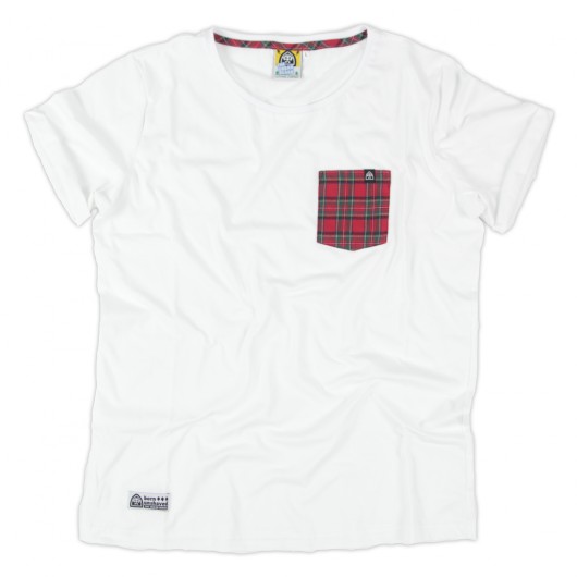 T-shirt Red Wide Beard White The Urban Beard