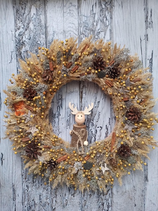 wianki Wianek świąteczny, shades of Christmas, #S3, 45 cm