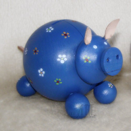 świnka skarbonka : niebieskooka miniart