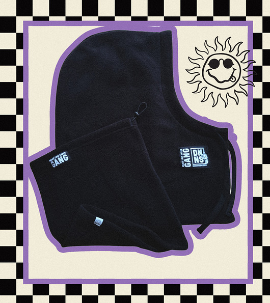 czapki damskie Czarny Polarowy Zestaw Docieplaczy