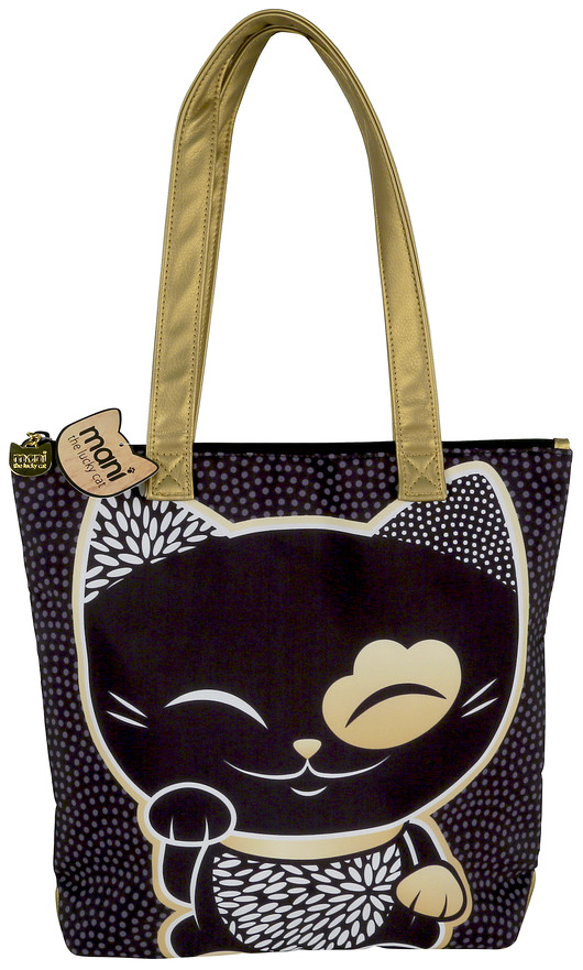 torbeka mani lucky cats czarna 60 x 32 x 8 cm KIMMIDOLL POLAND